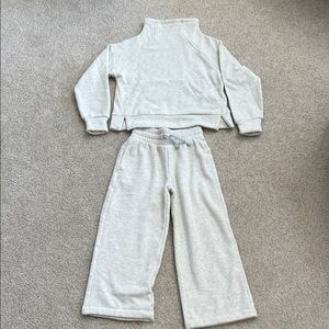 Athleta Kids Matching Set in Light Gray
